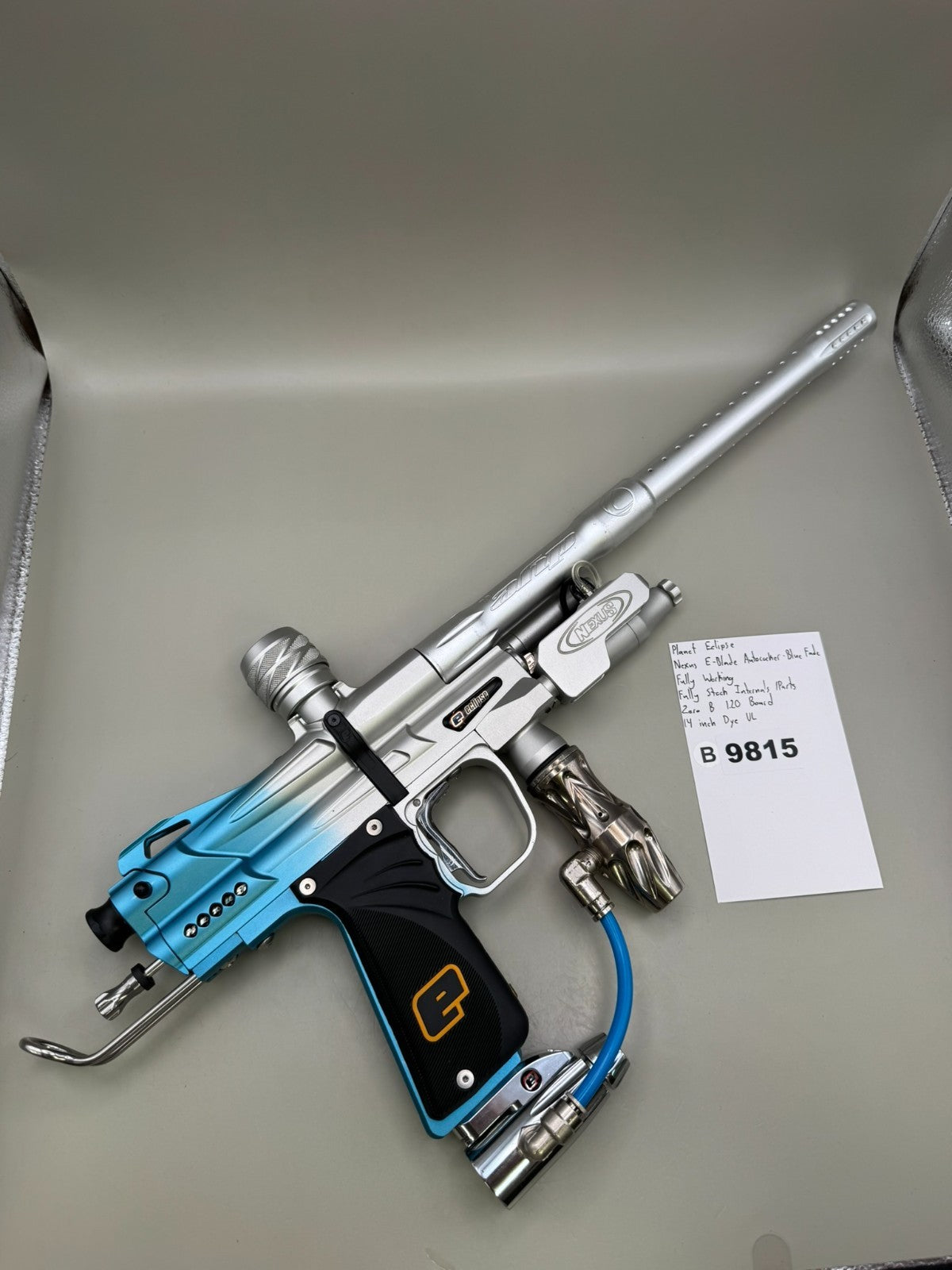 Planet Eclipse E-Blade Autococker - Blue Fade - Paintball Marker Fully Working