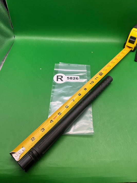 Stock Autococker Barrel Back 12" .694 Black - used paintball barrel back - black
