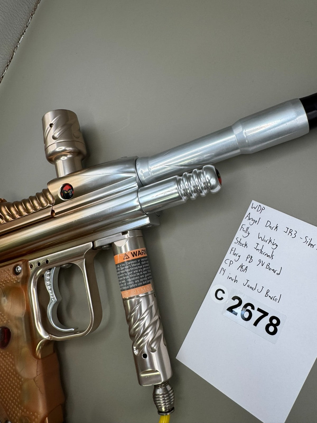 WDP Angel Dark IR3 - Silver/Bronze - Paintball Marker Fully Working