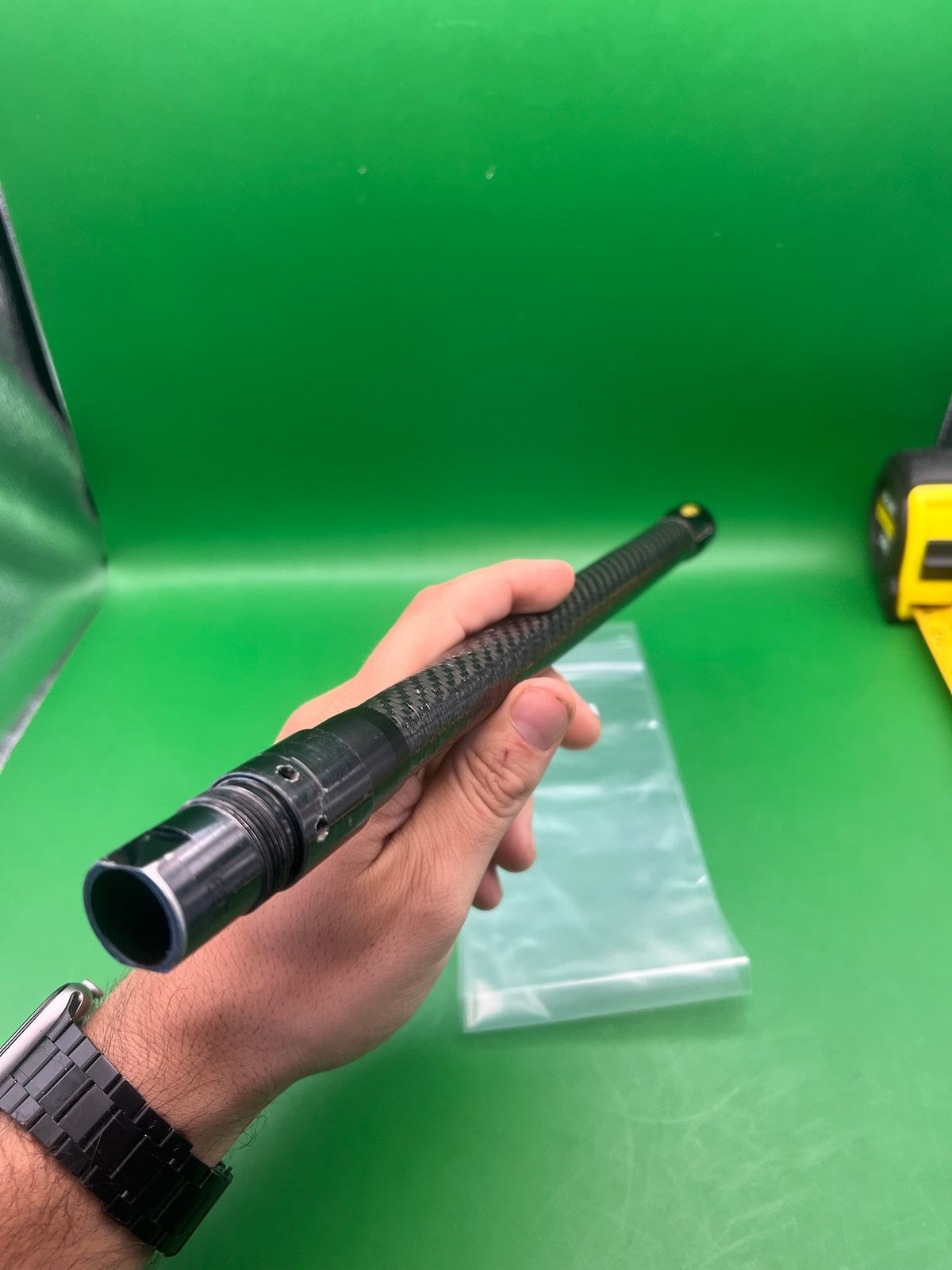 Autococker Stiffi Carbon Fiber Barrel 14" .693 Black - used paintball barrel - black