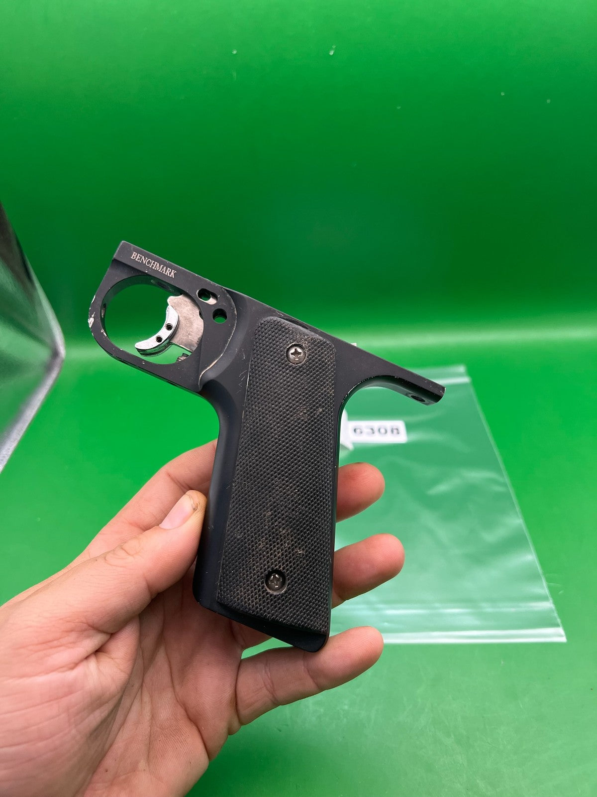 Benchmark Autococker Frame - used paintball grip frame - black
