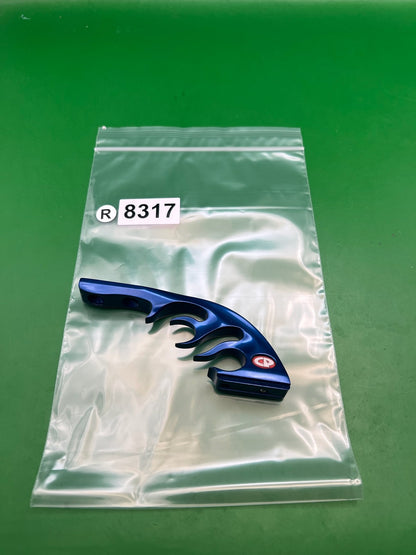 CP Custom Products Flame Drop Forward Blue Anodized Paintball ASA