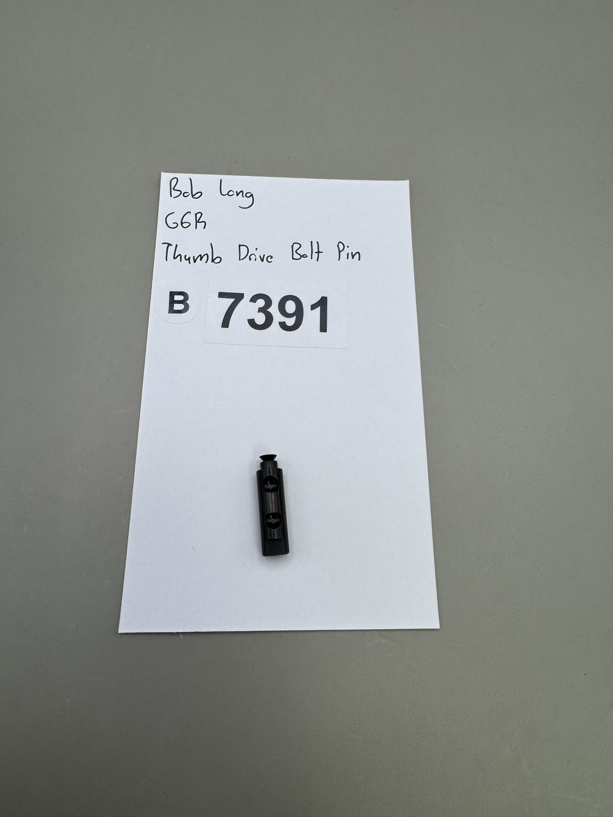Bob Long G6R Thumb Drive Bolt Pin Black