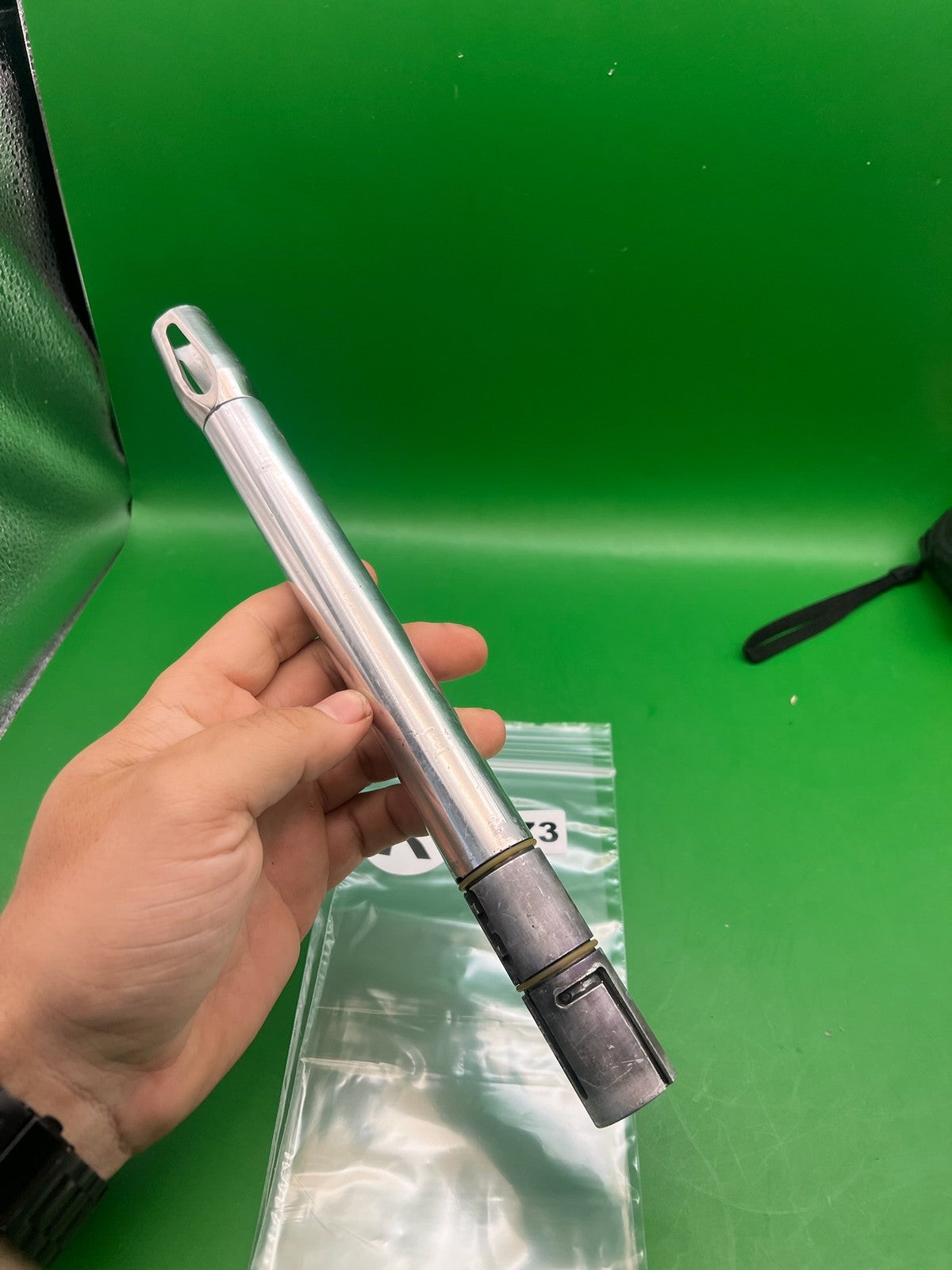 Automag Silver 11" Barrel - used paintball barrel - silver