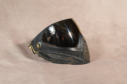 Dye I4 Paintball Mask Black Gold Thermal Lens Full Face Goggle Used