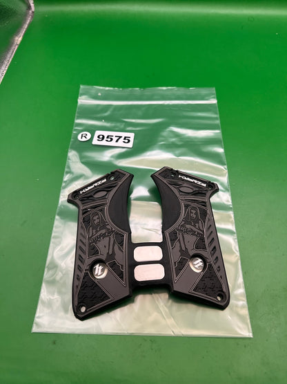 Proto Dye PM6 Hybrid Hitman Paintball Grip Panels Black Marker Grips