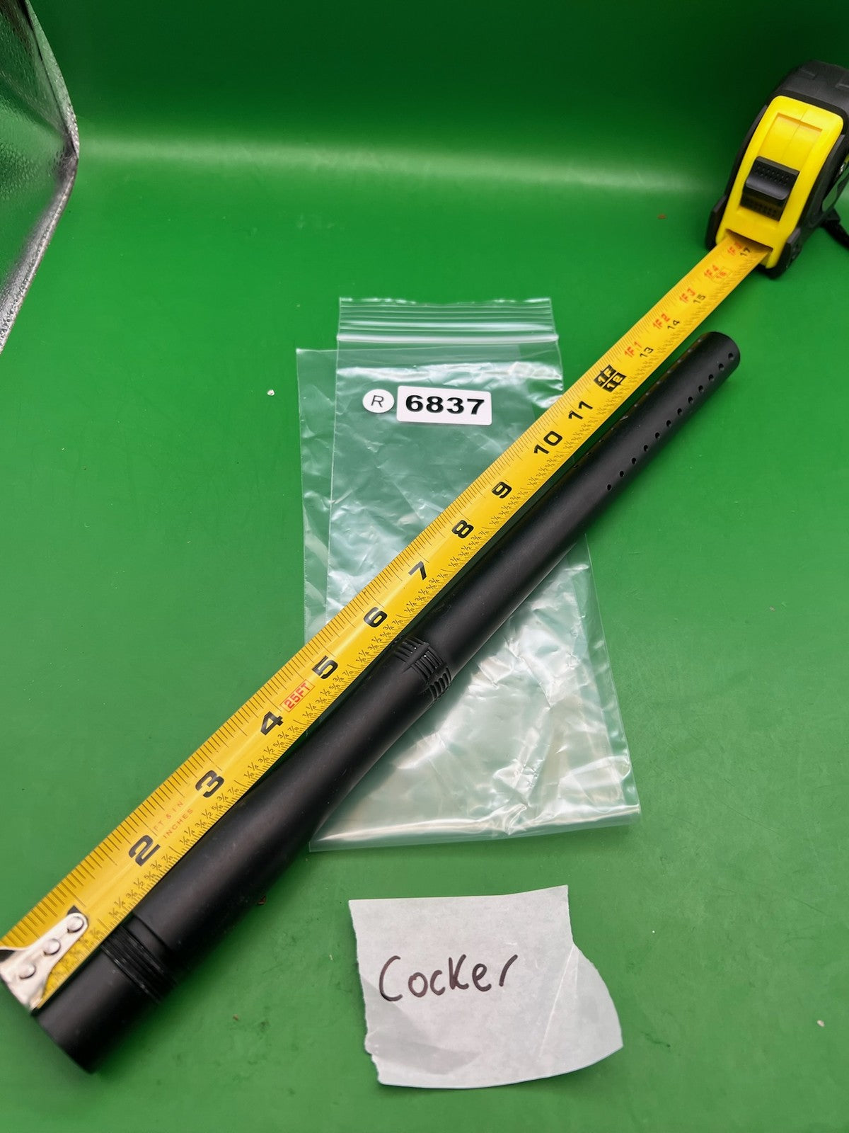 CP Custom Products Autococker Barrel 14in Black - used paintball barrel - black