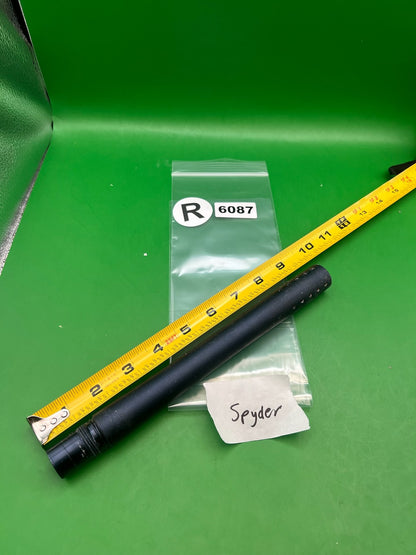 Spyder Barrel 12" .690 Black - used paintball barrel - black