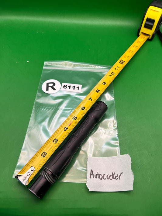 Dye Ultralite Autococker Barrel Back Black .689 Dust Black - used paintball barrel back - dust black