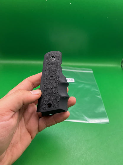 45* Grooved Autococker Grips - used paintball grip panel - black
