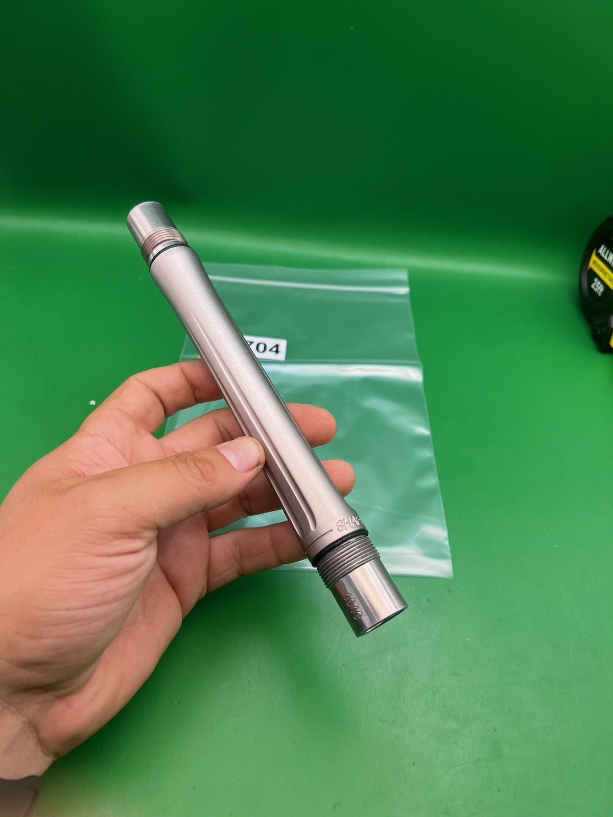 Planet Eclipse Shaft 4 Barrel Back Satin Silver .689 Bore AC Thread ~8"