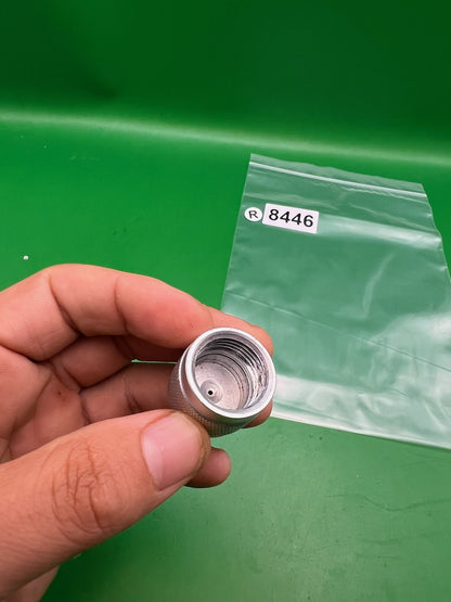 HPA CO2 Paintball Tank Valve Thread Protector Cap Thread Saver Silver Red
