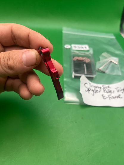 Trinity Sick Spyder E-Frame Roller Trigger Red Anodized Aluminum