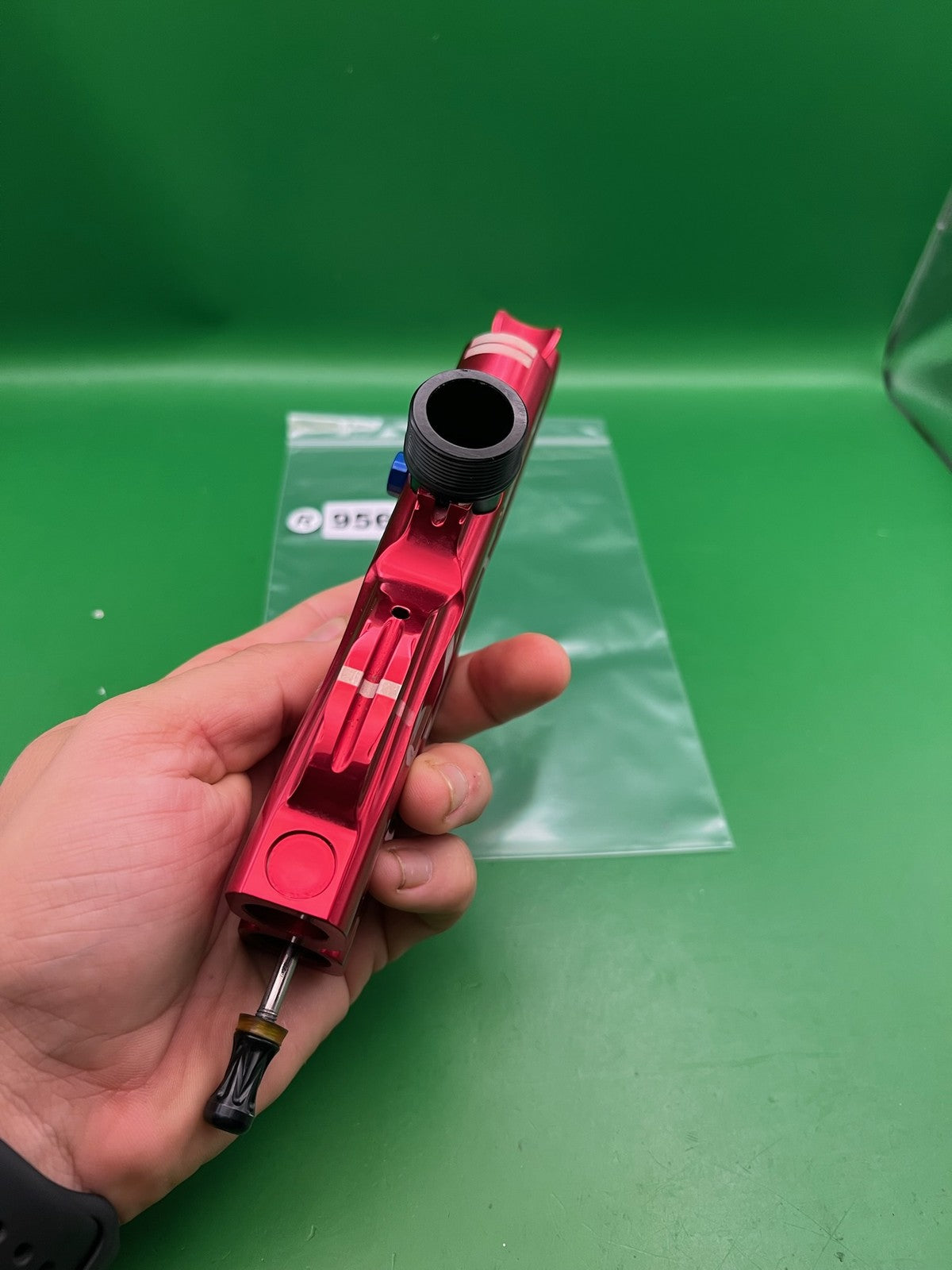 WGP Pro Stock Autococker Body Drilled Feedneck Mod Red Aluminum