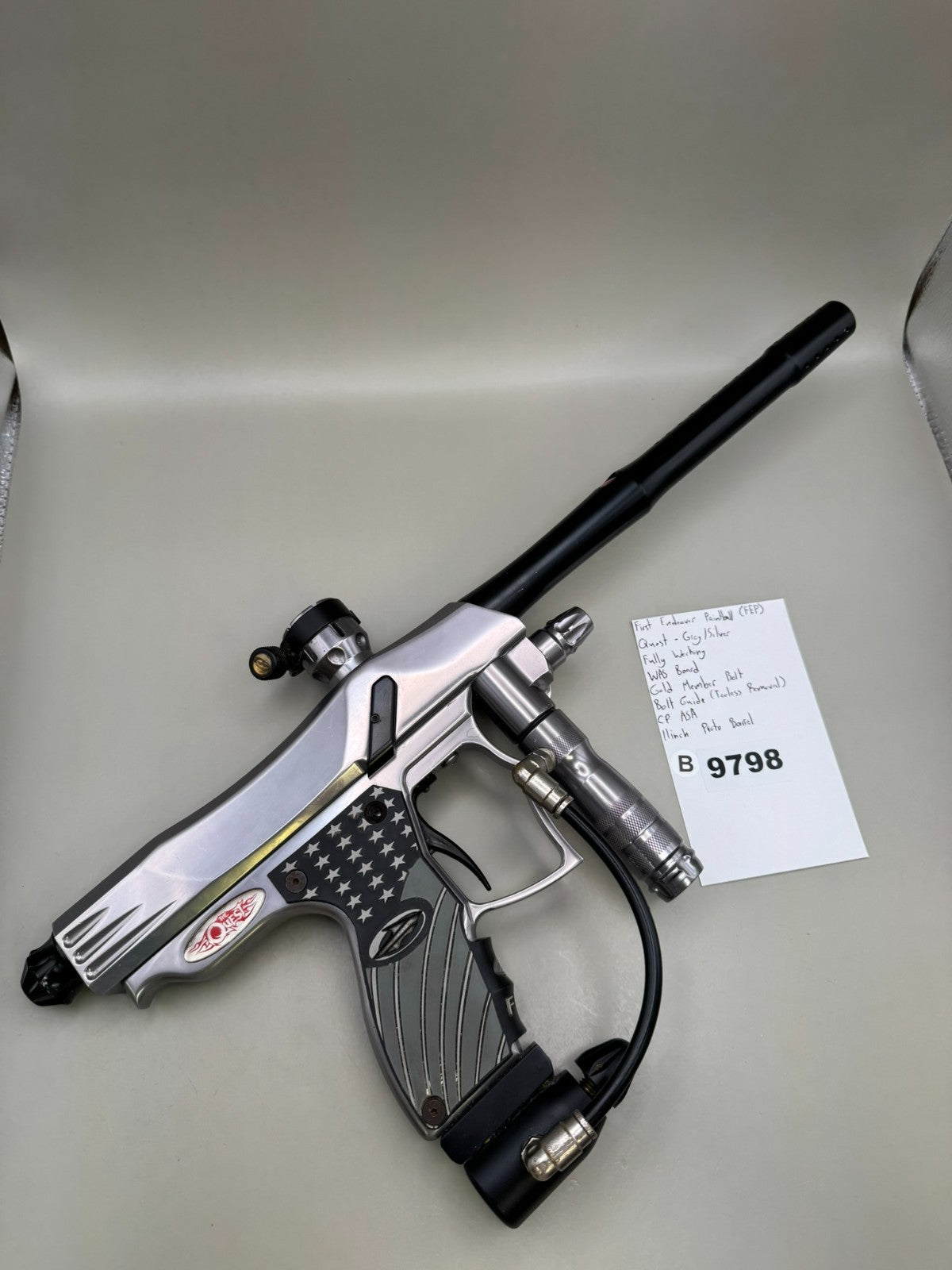 First Endeavour Paintball (FEP) Quest - Grey/Silver - Fully Working