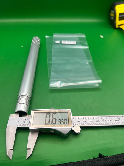 WGP Autococker Clear Tip - used paintball barrel tip - silver