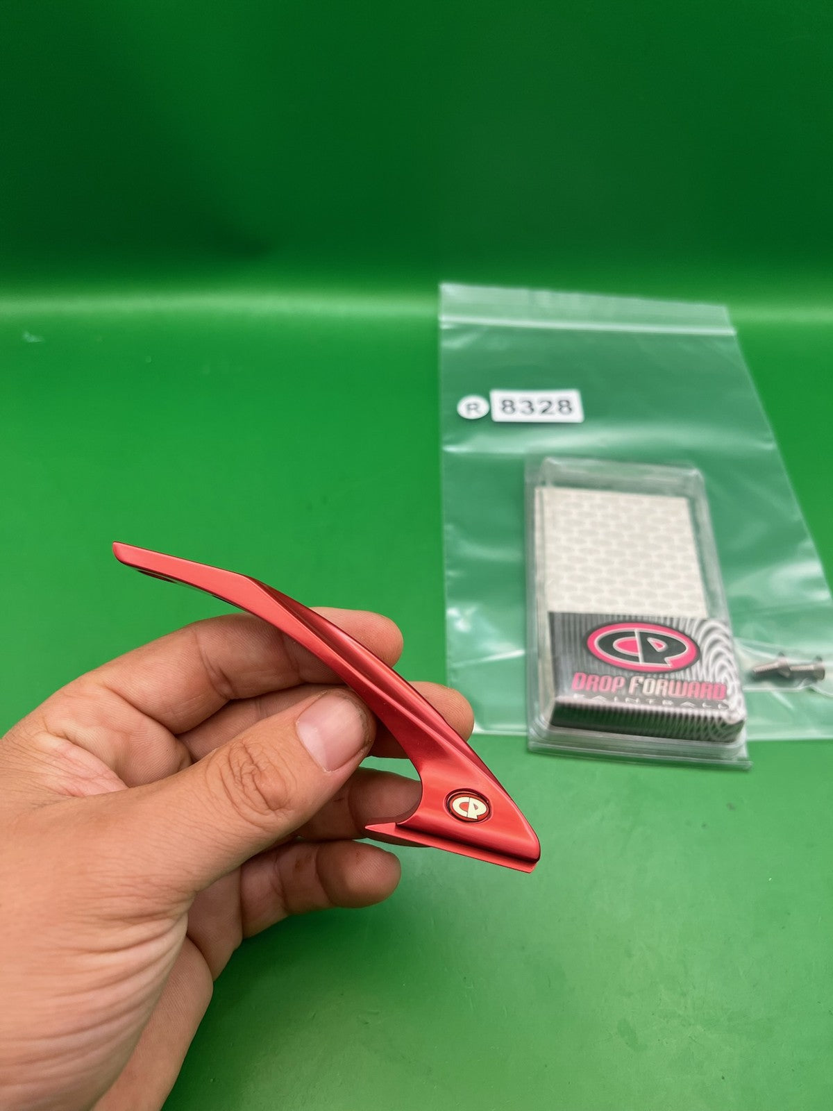 Custom Products CP ASA Rail Drop Forward Red Anodized Aluminum