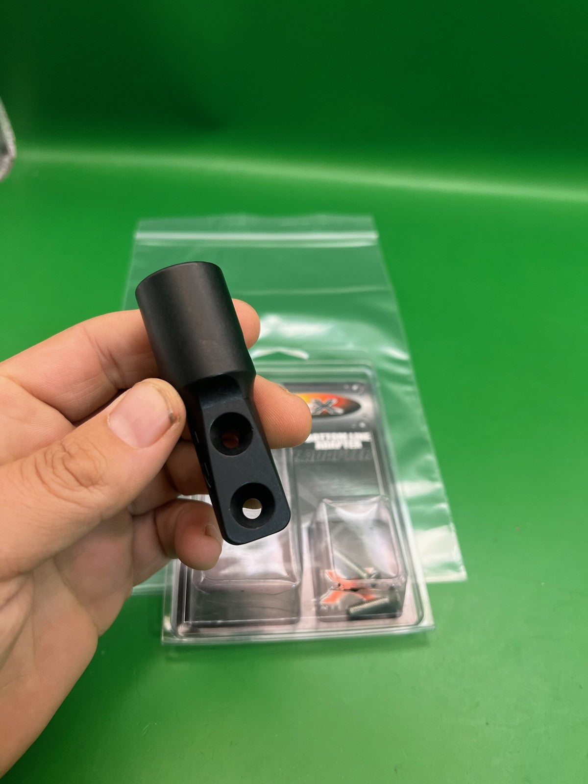 System X NOS Bottom Line Adapter ASA Black Paintball Air System
