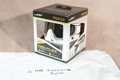 JT ProFlex Paintball Mask Goggle White Clear Spectra Lens System New In Box