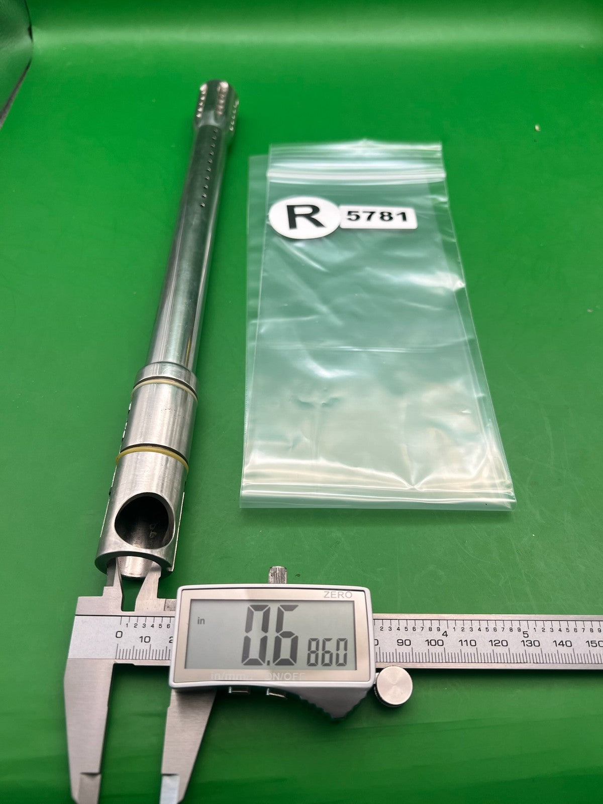Automag 12" .686 Stainless Steel Dye Barrel - used paintball barrel - silver
