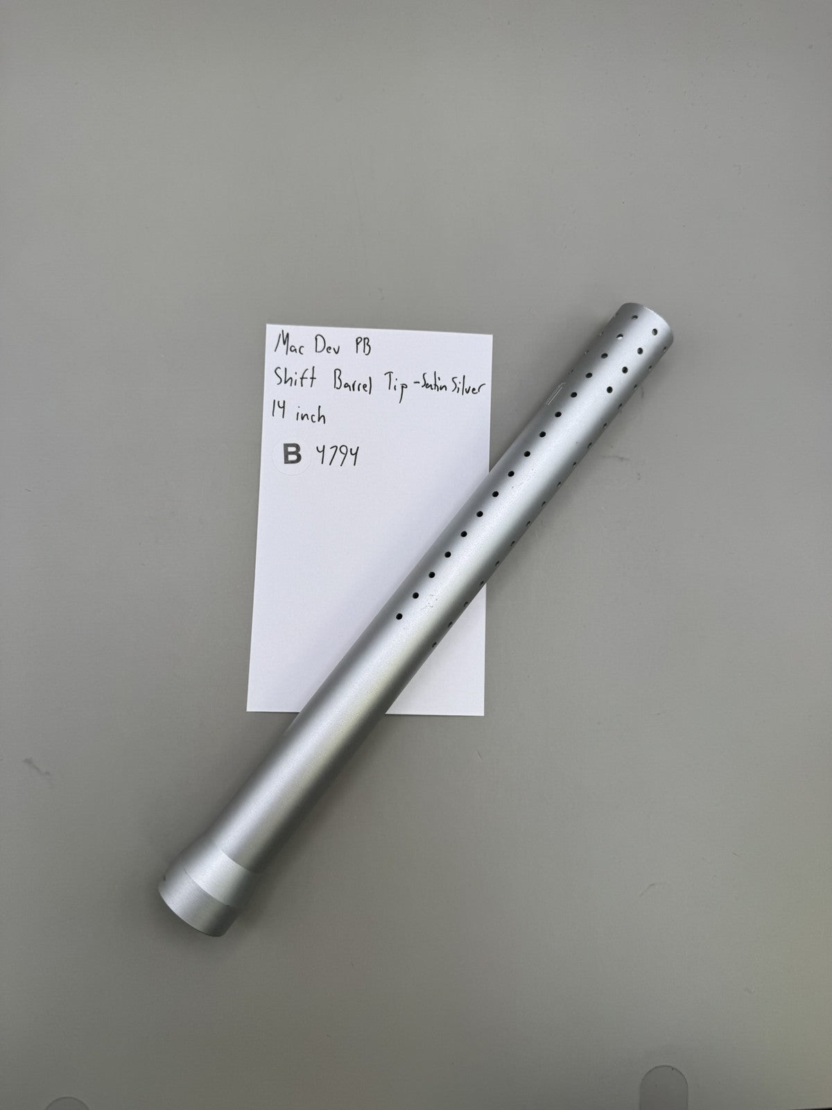 Mac Dev PB Shift Barrel Tip -Satin Silver 14 inch