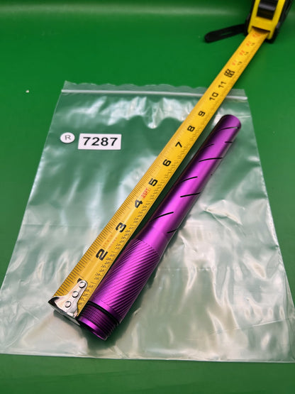 Infamous Pro DNA Silencio AC Threaded Barrel Tip Purple Aluminum 14"