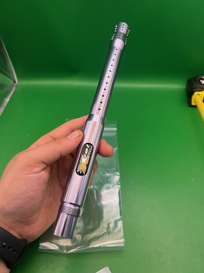 Dye Xcel 12" Barrel Autococker Thread .687 Bore AC Silver Aluminum
