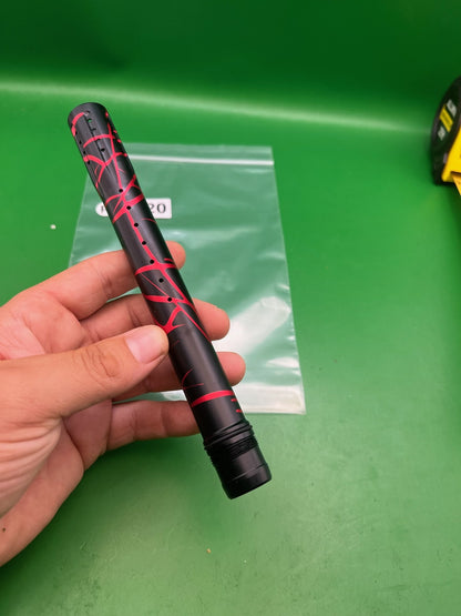 Dye Ultralite UL 14" Front Barrel Tip Black Red Crackle Dust