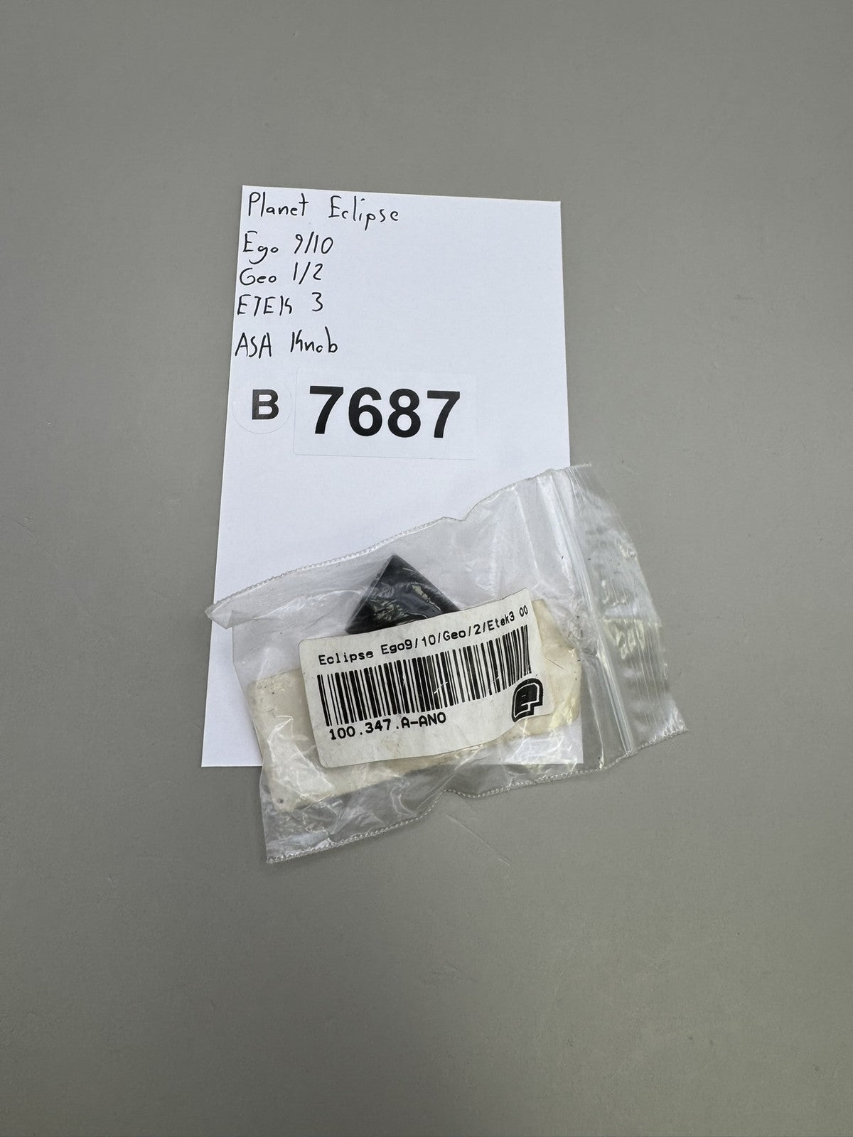 Planet Eclipse Ego 9/10 Geo 1/2 Etek 3 ASA On/Off Knob Black