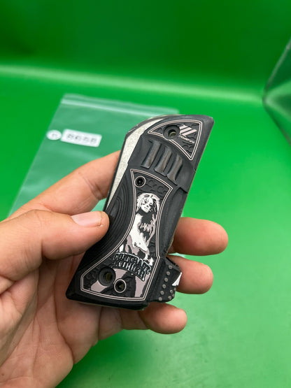 Hybrid PB Contract Killer 1911 45 Style Grip Panels Black LCD