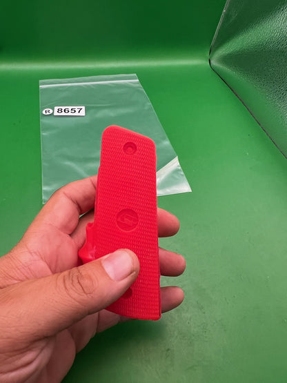 PTP 1911/45 Style Split Grip Panels Red Rubber Paintball Marker Grips