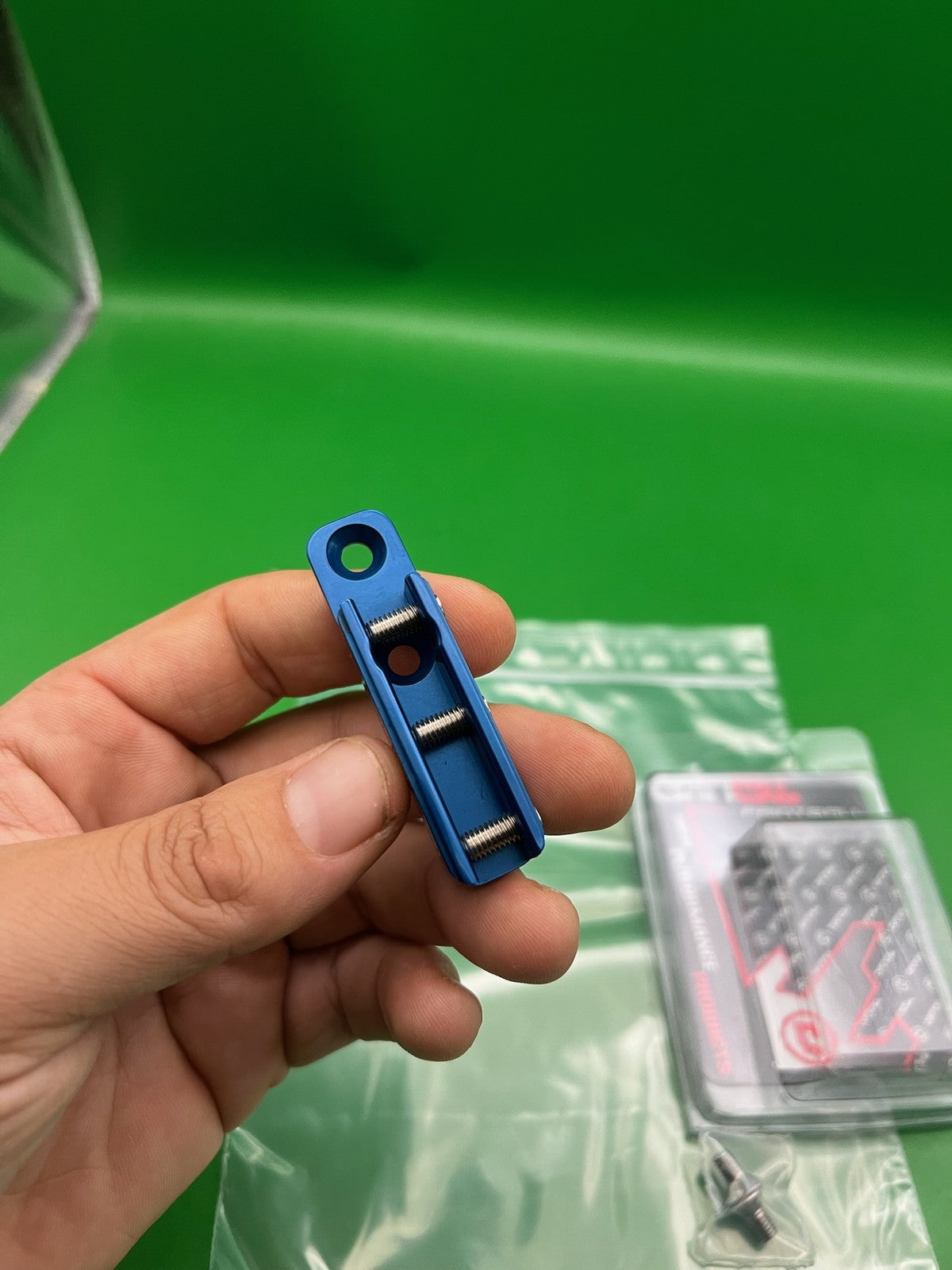 Critical Paintball Dovetail ASA Drop Forward Rail Blue Aluminum