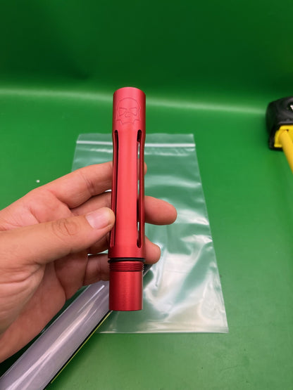 Infamous Silencio FXL Autococker Barrel Back Dust Red Aluminum