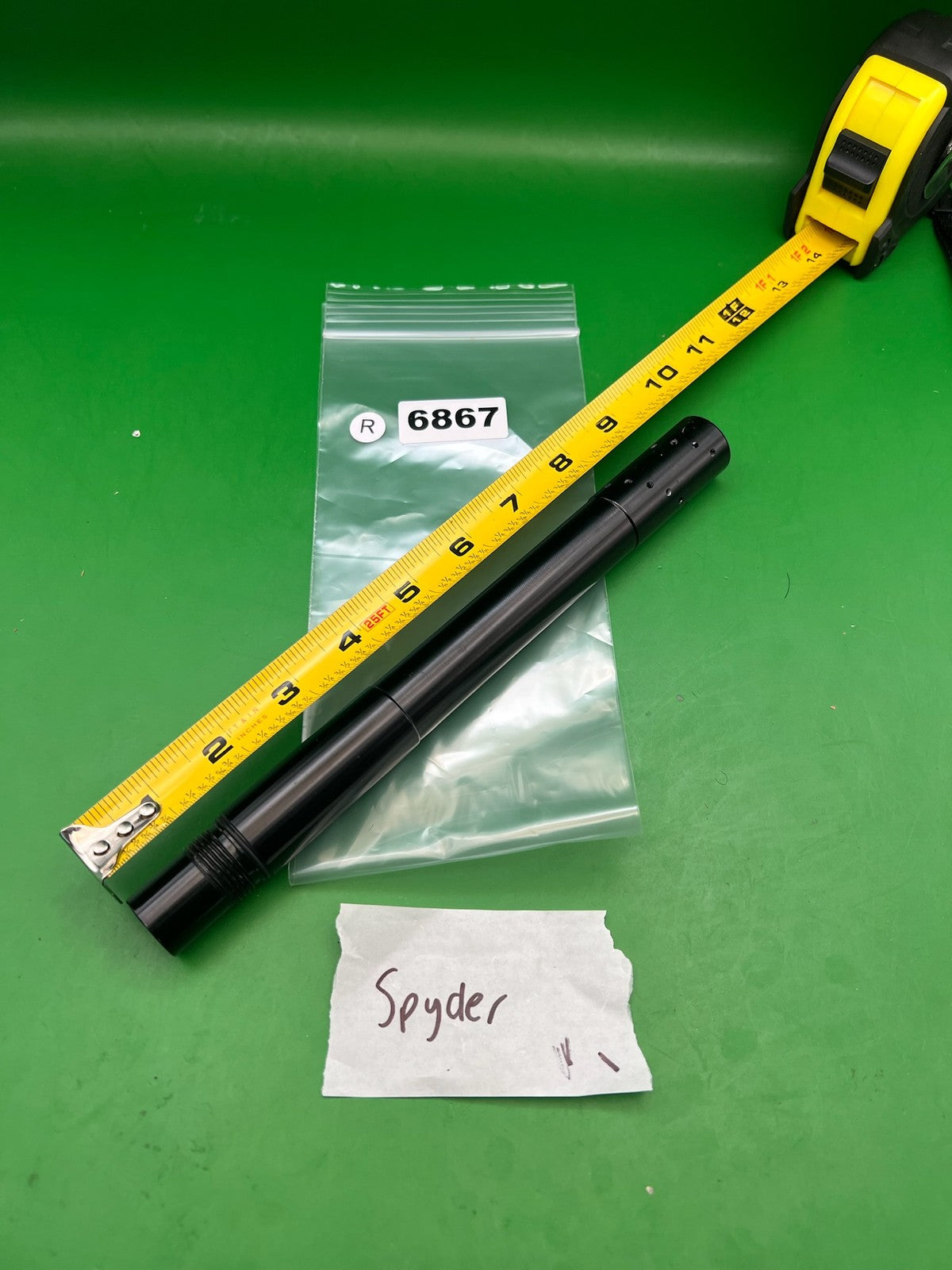 Spyder Paintball Barrel Back Black 12in .684 Bore
