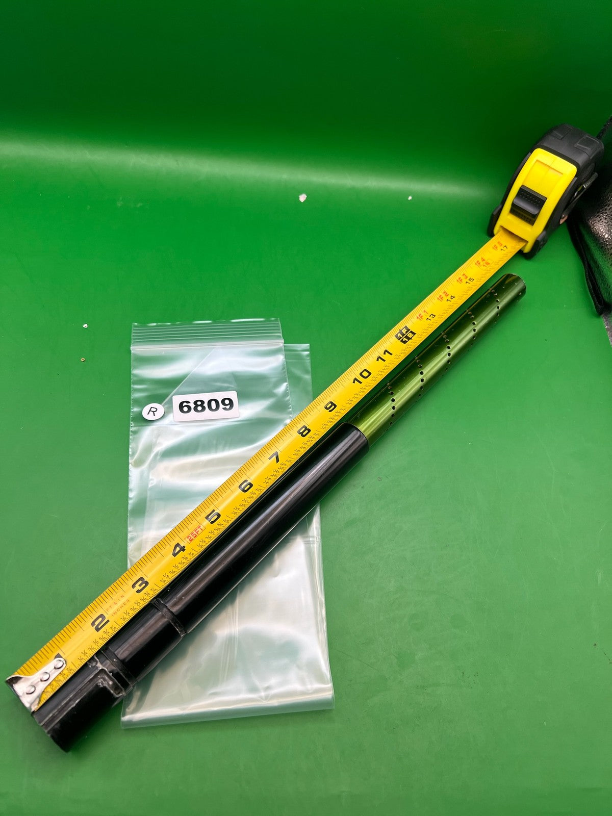 Automag Smart Parts Barrel 18 inch Green - used paintball barrel - black/green