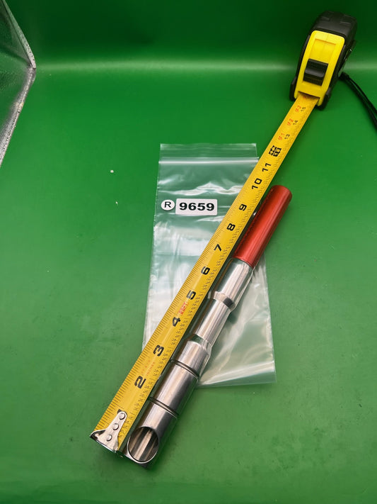 J&J Twist Lock 10" 690 Bore Paintball Barrel Red Silver .690 10in