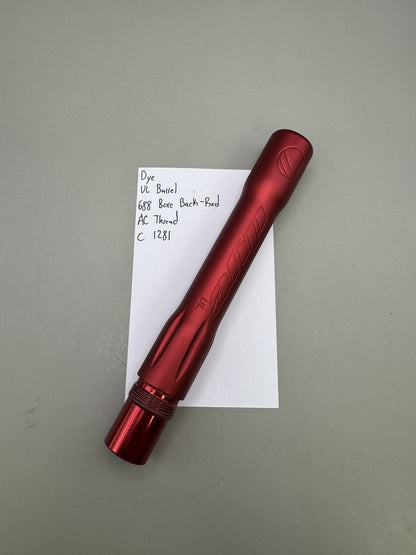 Dye UL Barrel 688 Bore Back-Red AC Thread