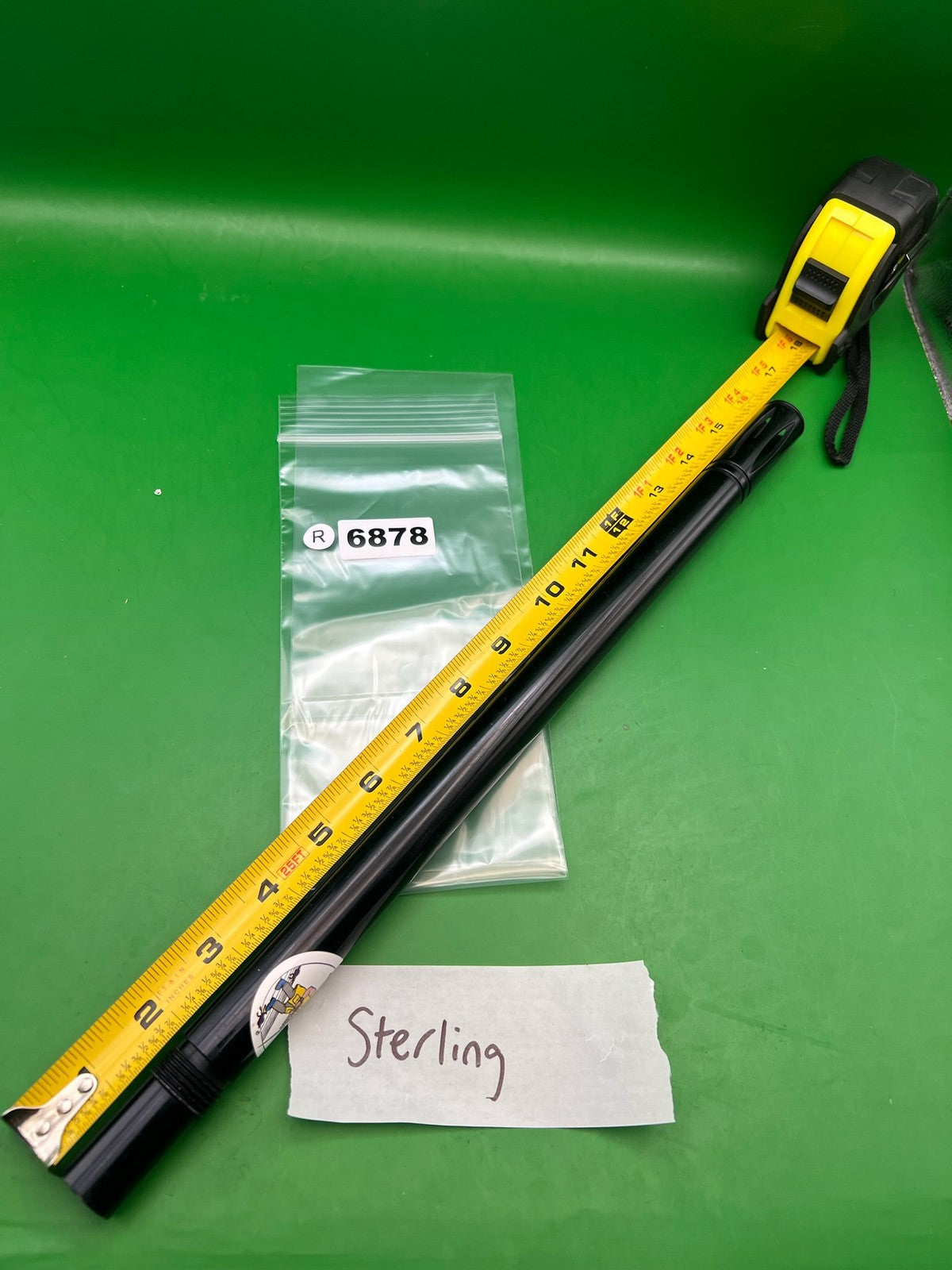Sterling Paintball Barrel Back Black 16in .689