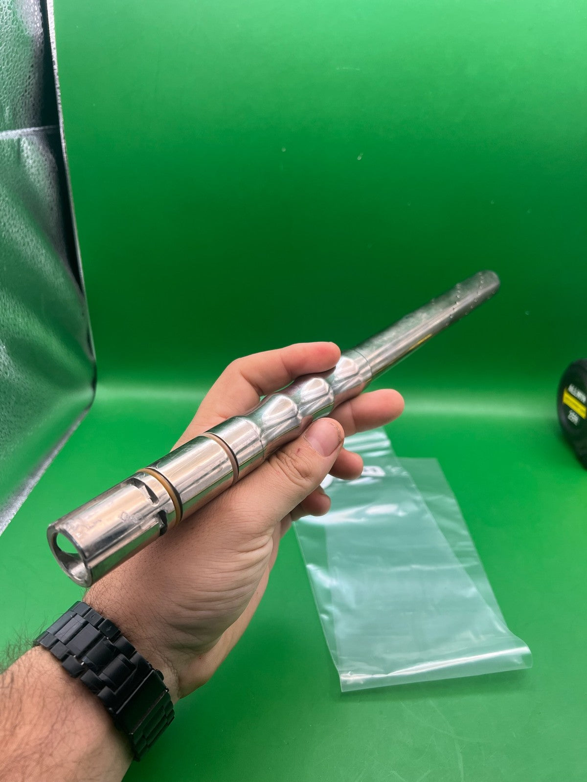 CP Chrome Automag .693 Barrel - used paintball barrel - chrome/silver