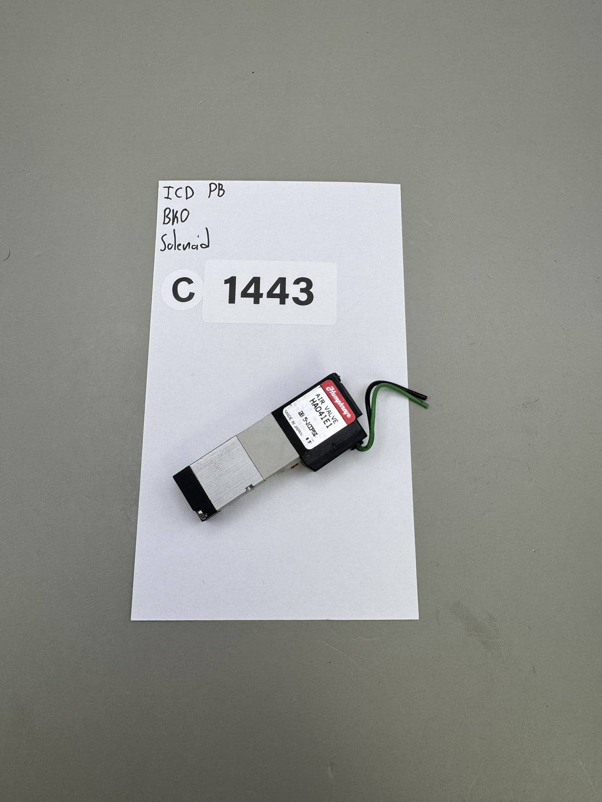 ICD PB BKO Solenoid