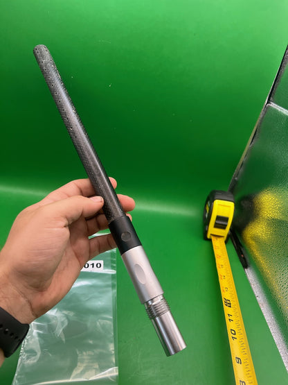 Angel Deadlywind Fibur Carbon Fiber Barrel Back 14" .689 AC - used paintball barrel back - black/silver