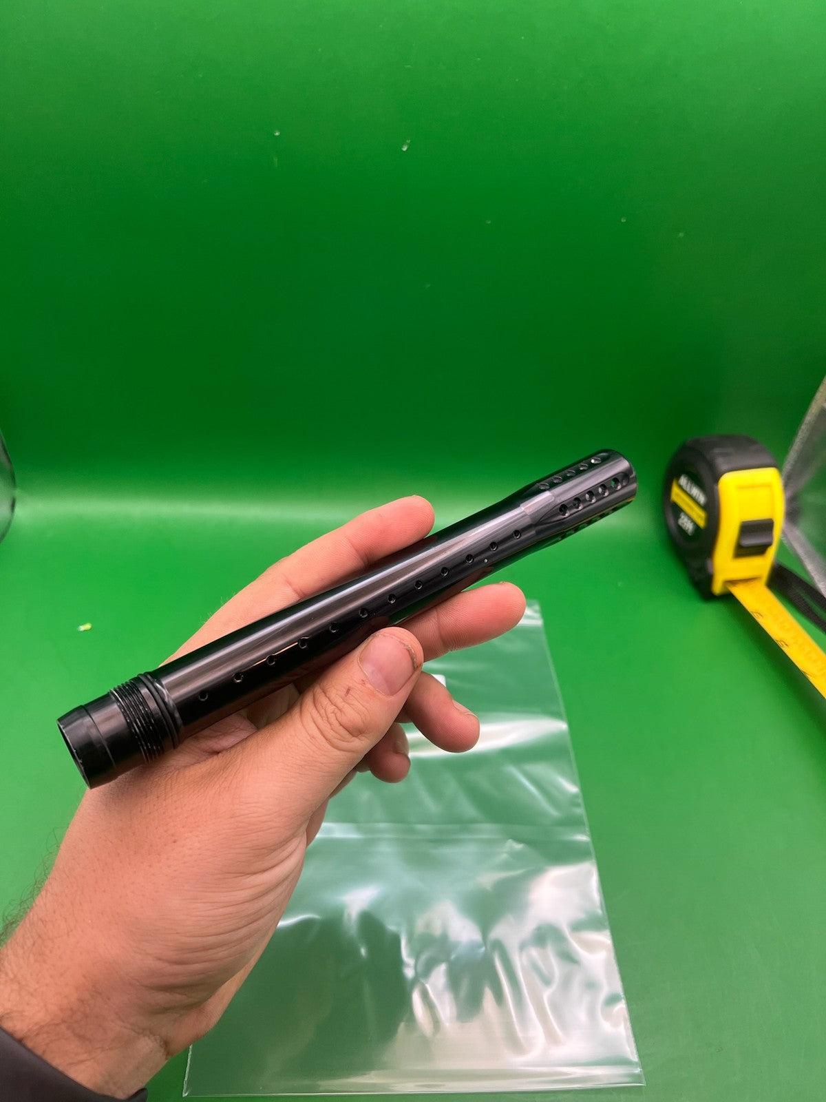 Dye UL Barrel Tip 14" Black Autococker - used paintball barrel tip - black