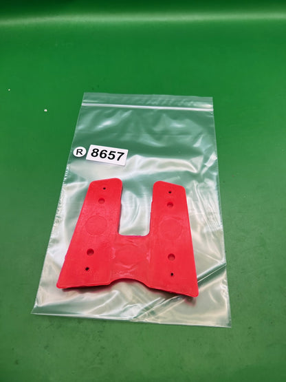 PTP 1911/45 Style Split Grip Panels Red Rubber Paintball Marker Grips