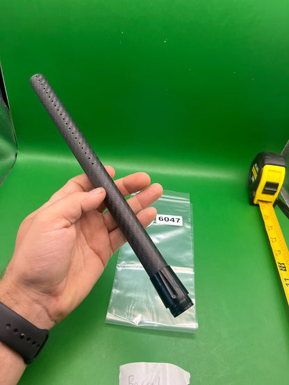 Deadlywind Carbon Fiber Barrel Tip 14" Black - uses DW Backs - used paintball barrel tip - black