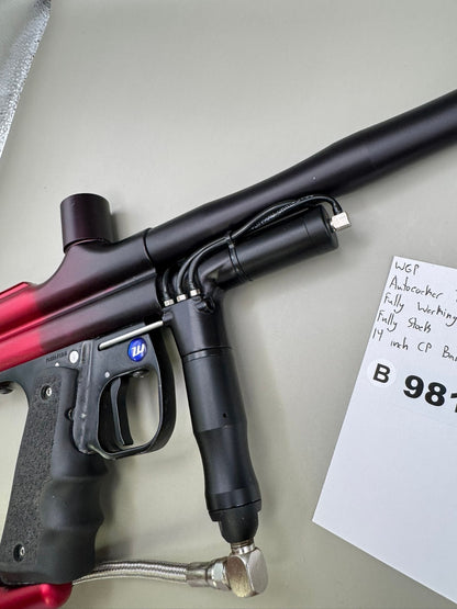 WGP Autococker Trilogy - Black/Red - Paintball Marker Fully Working