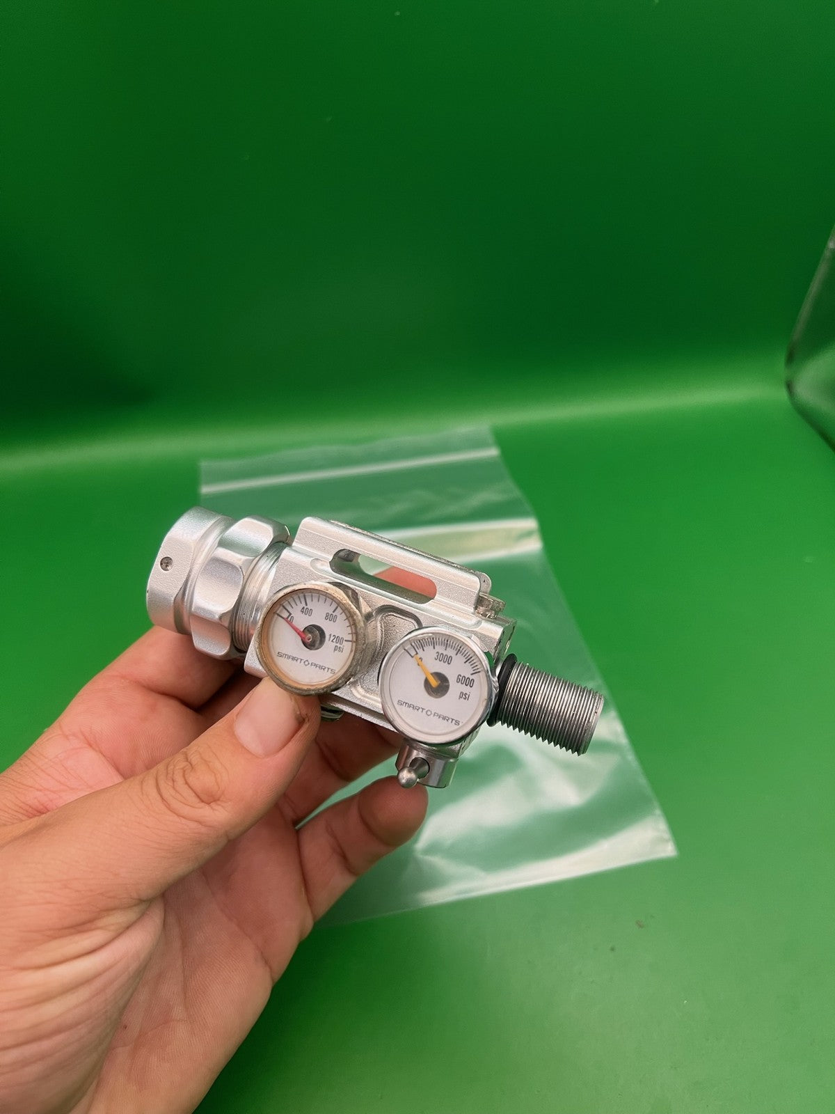 Smart Parts Max Flo Tank Regulator 4500 PSI Silver Aluminum HPA