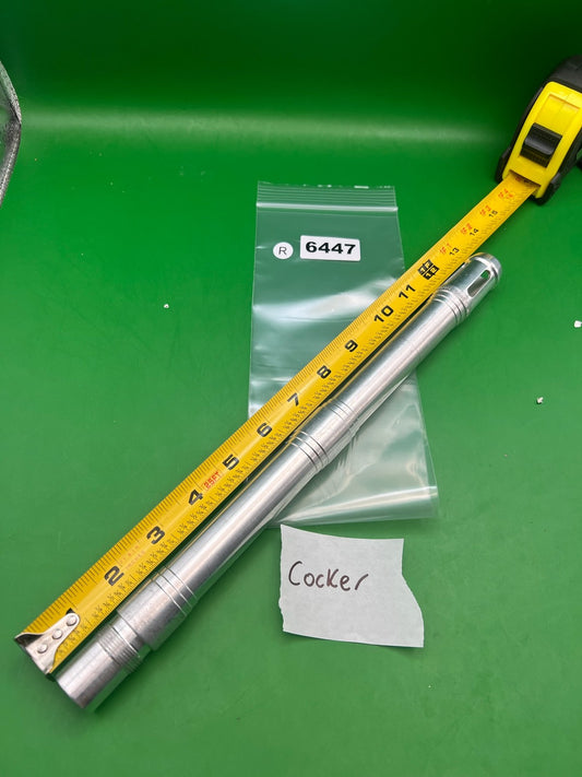 Raw Armson PTP Autococker Cocker Barrel Silver 12in .693 Bore - used paintball barrel - silver