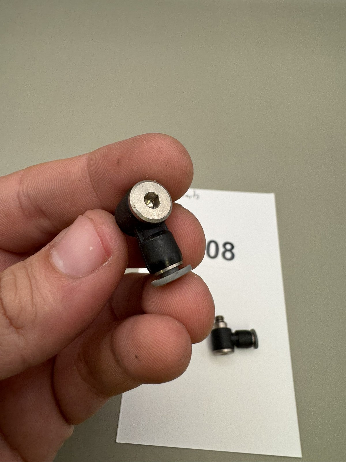 Smart Parts Ion Elbow Fittings Black Silver (Lot of 2)