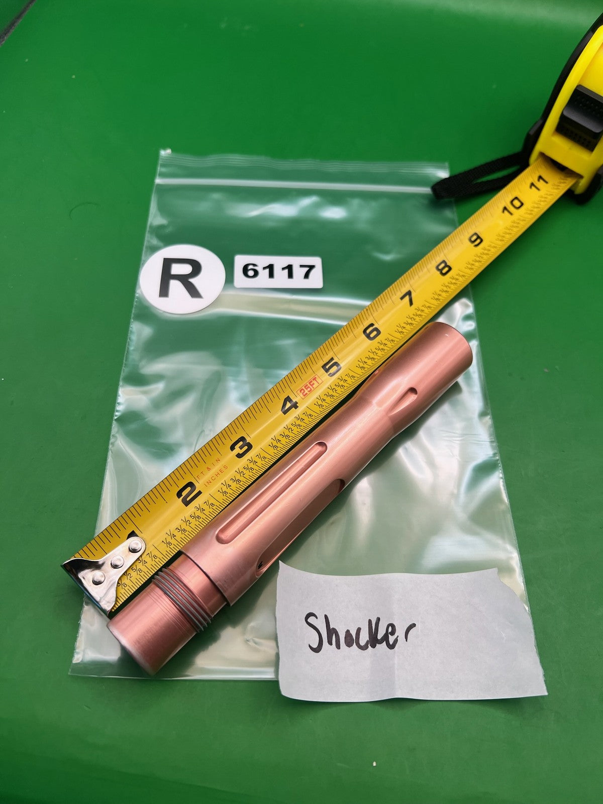 Smart Parts Shocker Pink AA Back - used paintball barrel back - pink anno