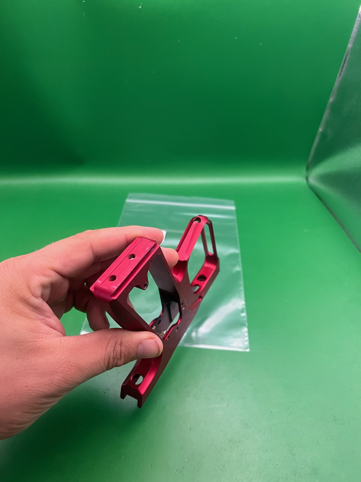 Smart Parts Shocker NXT Trigger Frame Red Anodized Aluminum Electronic